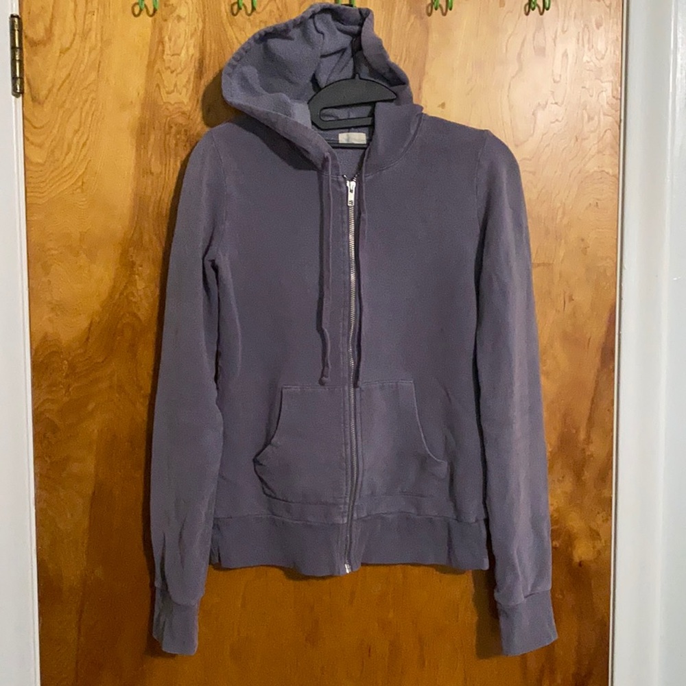 Stem Organic Cotton Purple Zip Hoodie Sweatshirt